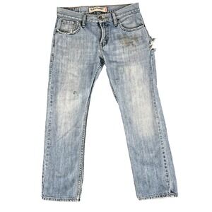 Levi's 514 Straight Jeans Women's Blue Denim‎ Slim Fit High Rise Cotton 30Wx28L